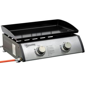 Plancha de gas gris 48.5 x 46 x 21 cm