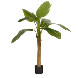 Planta artificial árbol de plátano en maceta poliéster verd…