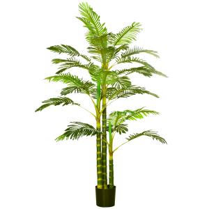 Planta artificial color verde 19.5 x 19.5 x 190 cm