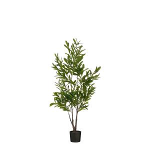 Planta artificial olivo en maceta poliéster verde alt.120