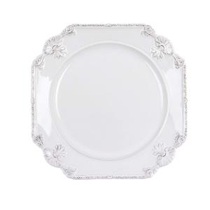 Plato de cerámica blanca 22 cm