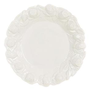 Plato de cerámica blanco D21 cm