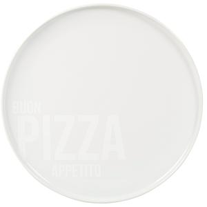 Plato de cerámica blanco para pizza