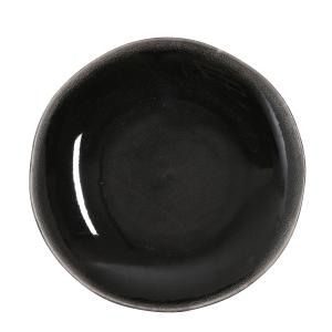 Plato de cerámica negro D26,5