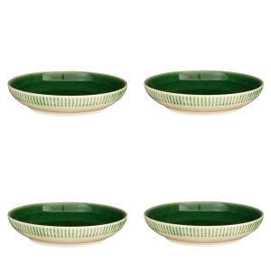 Plato de cerámica verde d22
