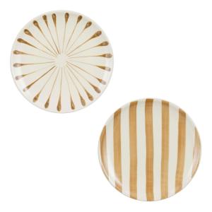 Plato de desayuno Elsie Marrón  H2xB20xL20cm