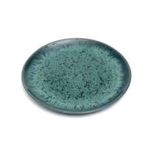 Plato de gres en azul 22x22x2 cm