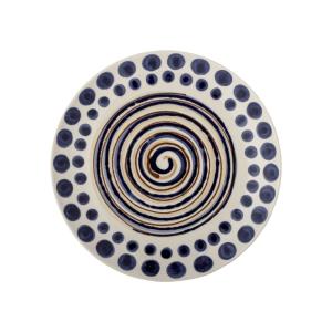 Plato de gres naranja