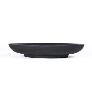 Plato de madera en negro 60x60x10 cm