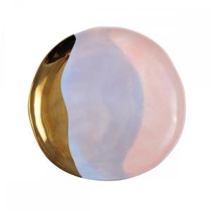 Plato de pan tricolor - Paradise - lote de 6