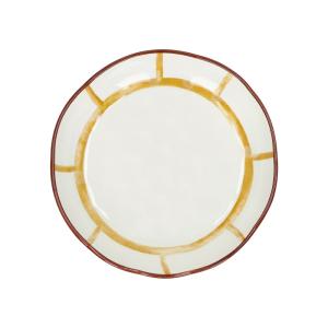 Plato de porcelana amarilla