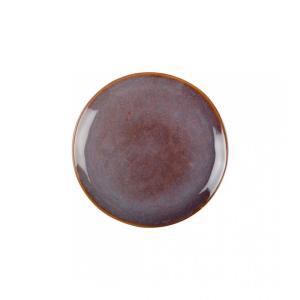 Plato de postre burdeos