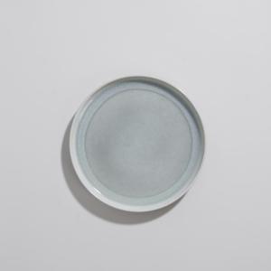 Plato de postre de cerámica verde