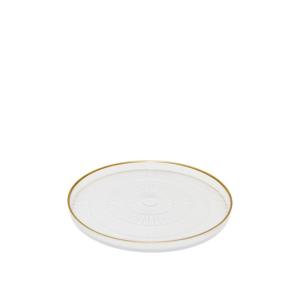 Plato de postre rayado Goldline 16x16x2cm - lote de 6