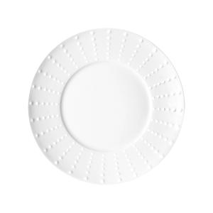 Plato de postre (x6) porcelana de limoges blanco