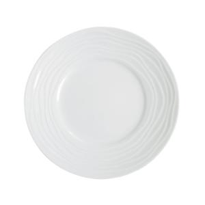 Plato de postre (x6) porcelena blanco