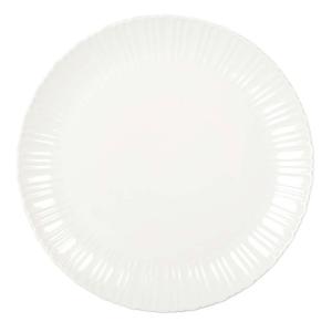 Plato de presentación blanco flora 31.8x31.8x2.7cm