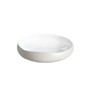 Plato de sopa 20 cm (Juego de 6) Gres natural Blanco