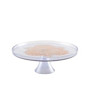 Plato de tarta sobre pie flower violeta 28cm
