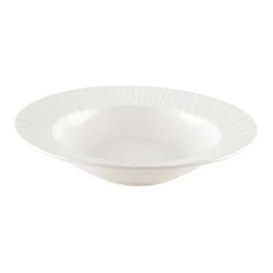 Plato hondo blanco Lilia 20.3x20.3x4.3cm - lote de 6