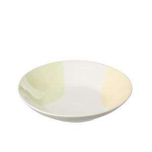Plato hondo con manchas de porcelana multicolor 27x27x6 cm