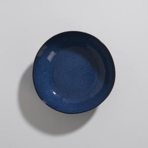 Plato hondo de cerámica azul