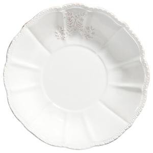 Plato hondo de cerámica blanca