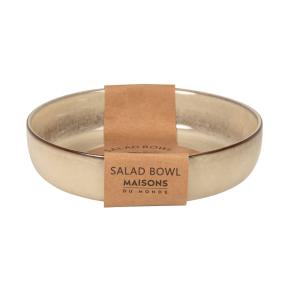 Plato hondo de cerámica verde arcilla