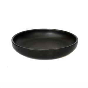 Plato hondo de terracota negra