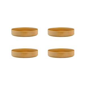 Plato hondo  Ø21,5cm - 4 piezas - Ocre
