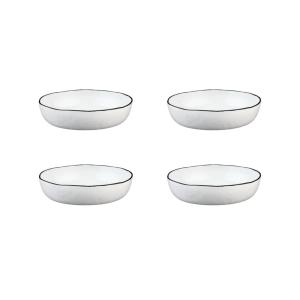 Plato hondo pure ø22,5cm - 4 piezas - blanco nieve