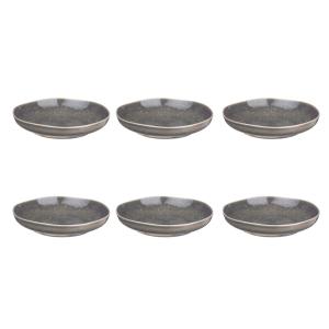 Plato hondo stellar ø22,5cm - 6 piezas - gris hormigón