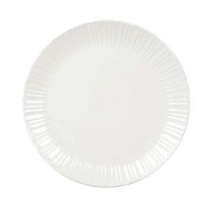 Plato llano blanco Flora 26.6x26.6x2cm - lote de 6