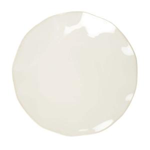 Plato llano blanco rosa 27x27x2.8cm