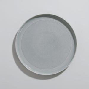 Plato llano de cerámica verde