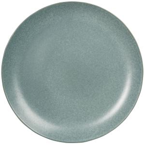 Plato llano de gres azul