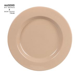 Plato llano de gres marrón - MORY SACKO