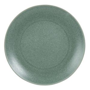 Plato llano de gres verde