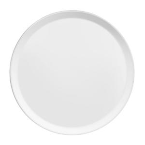 Plato llano (x6) porcelena blanco