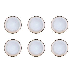 Plato Ø21,5cm - 6 Piezas - Blanco marfil