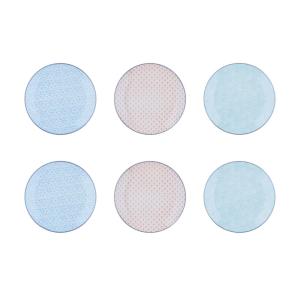 Plato Ø21cm - 6 Piezas - Pastel