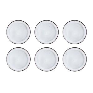 Plato Ø26cm - 6 Piezas - Blanco marfil