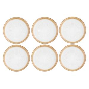 Plato Ø27,5cm - 6 Piezas - Crema
