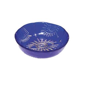 Plato ojo azul noche 10x10x2cm