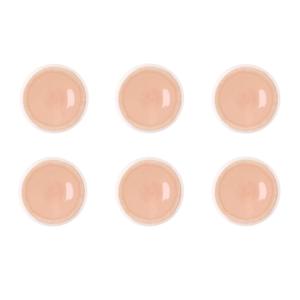 Plato oxygen ø21,5cm - 6 piezas - rosa empolvado