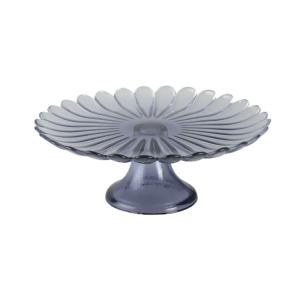 Plato para pasteles sobre pie azul 21cm - primavera