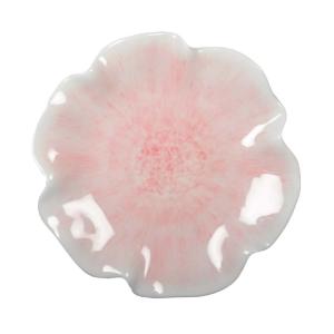 Plato plano rosa en melamina 28x28x2.5cm