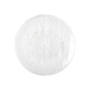 Plato plano transparente 28cm - lote de 6