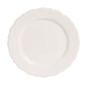 Plato postre de gres blanco D 21,5 cm