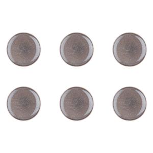 Plato stellar ø18cm - 6 piezas - gris hormigón